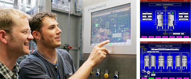  Tecnici al lavoro e schermate software