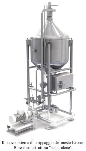  Boreas, Il nuovo sistema di strippaggio del mosto Krones Boreas con struttura "stand-alone"
