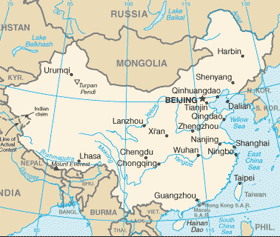  mappa Cina