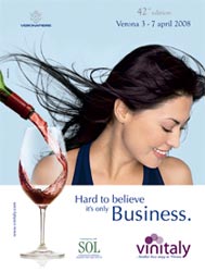 Manifesto Poster Flyer Fiera Vino Italiano Italian Wine 2008