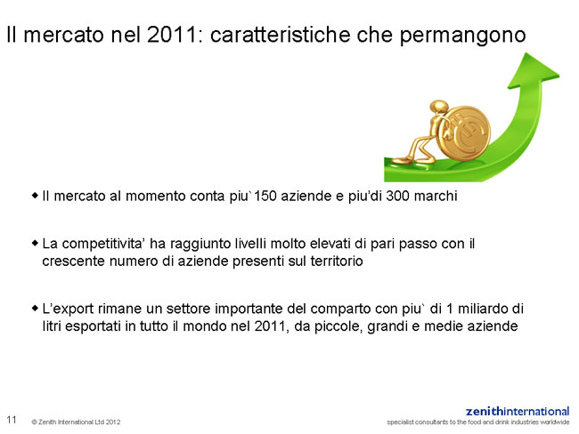 ZENITH INTERNATIONAL 2012 : IL MERCATO DELLE ACQUE CONFEZIONATE IN ITALIA Tavola 12