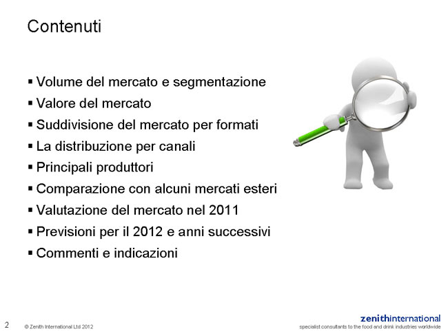 ZENITH INTERNATIONAL 2012 : IL MERCATO DELLE ACQUE CONFEZIONATE IN ITALIA Tavola 3