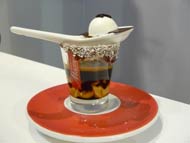 affogato al caff�, gelato, ice cream white passion