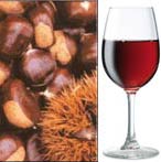 Castagne da gustare Con Vino Novello