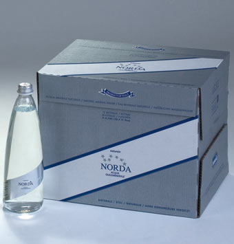  Cartoni Packaging Imballaggio Acqua Minerale Norda Elegance