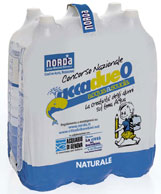 Fardello 6 bottiglie pet 1,5 litri acqua minerale Norda Concorso H2O accadueo