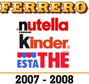 Bilancio Ferrero 2007- 2008 logo Ferrero Nutella Kinder Estath�