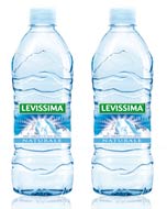 Nuova bottiglia Restyling Acqua minerale Levissima Easy Cap