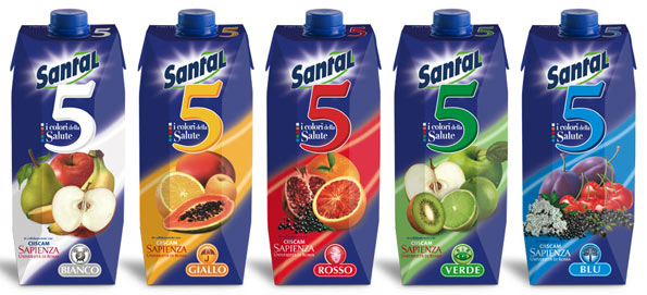 Brik Vari gusti Succhi di Frutta Santal 5 Colori