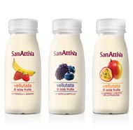 Confezioni Botigliette SanAttiva Vellutata di soia frutta spumador