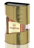 Confezione Liquore Amaretto Disaronno tin box oro natale 2008