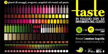 Manifesto Fiera Taste, in viaggio con le diversità del gusto – 15-17 marzo 2008