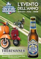 Locandina Raduno mondiale Motociclo Piaggio Vespa sponsorizzato da Theresianer