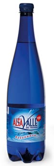 bottiglia 1 litro frizzante PET Blu HORECA Acqua Minerale Altavalle del Trebbia