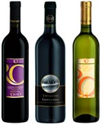 Bottiglioe di vino Horecare Sangiovese superiore Romio, Sicilia Chardonnay Grillo Romio, Vapolicella Tintoretto