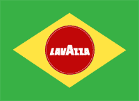 Bandiera Brasile con logo Lavazza