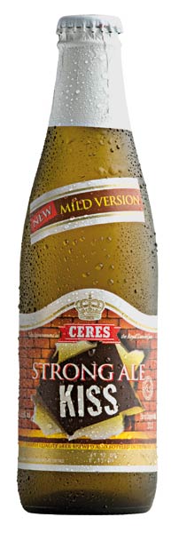 Bottiglie ceres Kiss strong ale birra danese