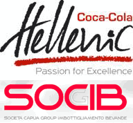 Logo Socib + Logo Coca Cola hellenic bottle