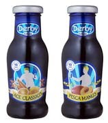 Succhi di Frutta Derby blu Ace Classico - Pesca e Mango, Bottiglietta Horeca Blu Etichetta Anniversario 10 Anni decennale