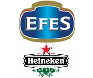Logo Birra Efes Turchia e logo birra Heineken olanda