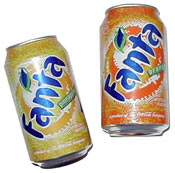 Lattine alluminio 33 cl 0,33 litri Fanta aranciata