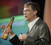 BILL GATES, birra Sol