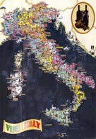 Mappa Italia Vini Wine region Italy