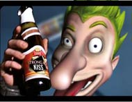 Video Frame Spot Pubblicit� Advertising Commercial Birra Ceres Kiss con Band true head motion graphics 3d animation Cg