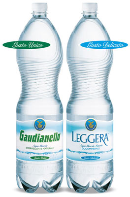 Bottiglie Acqua Minerale Monticchio Gaudianello Leggera
