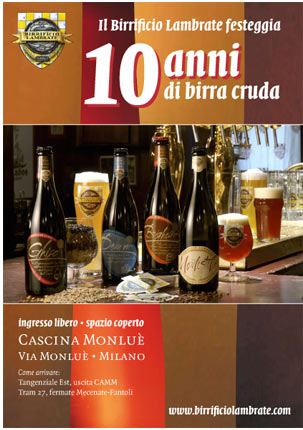 Locandina decennale Birrificio Lambrate