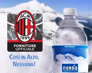 Acqua Norda sponsor della squadra di calcio AC Milan