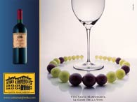 Poster casa vinicola cantina vino santa margherita