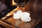 Tazzine di caff� bar macchina espresso