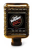 Vaso Vetro confezione Chicchi Caffè Vergnano Miscela 1882