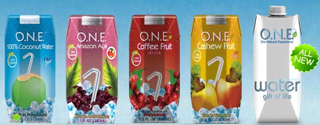 Brick in tetrapack ecosostenibile acqua o.n.e. società californiana