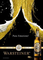 Campagna Pubblicitaria Cartelloni Affissioni Birra Warsteiner Pura Emozione? 