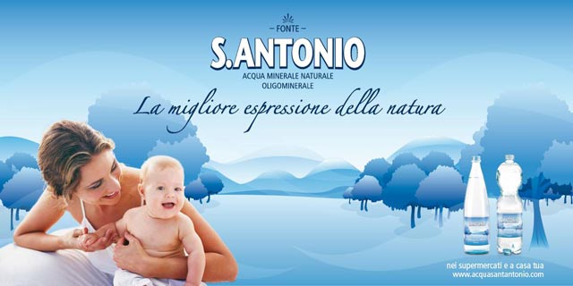 Campagna D'affissione S. Antonio Acua  minerale spumador