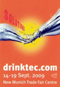 Drinktec fiera settembre imbottigliamento imballaggio Monaco di Baviera