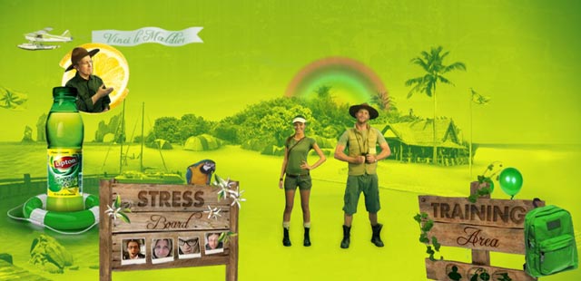 Screeshot Di Lipton Ice Tea  Sito Trainic Center Camp Giochi Fightestress