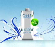 Brick Tetrapack Acqua  O.N.E. Water - O.N.E. World Enterprises 