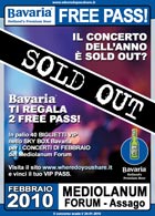 Bavaria Birra Free Pass Concerti Mediolanum  febbraio 2010