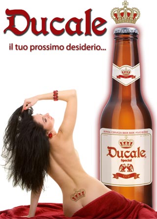 Locandina pubblicità birra ducale