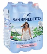 Fardello Acqua Minerale Naturale Sanbenedetto La primavera fuori e dentro di te 6 x bottiglie pet plastica