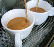 Tazzine preparazione espresso