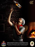 Birra Moretti pizza