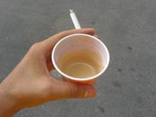 Bicchierino caff� vending sigaretta tabacco nicotina caffeina dopamina recettori dopaminergici