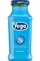 YOGA TIFA NAPOLI: ARRIVANO NEI BAR I SUCCHI DI FRUTTA YOGA OPTIMUM FIRMATI CALCIO NAPOLI