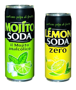 Mojito soda e lemonsoda lemon soda zero mojitosoda campari lattina slim 