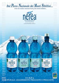 NEREA, ACQUA Minerale, PARCO NATURALE DEI MONTI SIBILLINI bottiglia Pet 50 cl