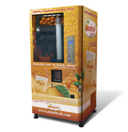 HOST 2011 ORANFRESH® OR JUICE TAKE AWAY spremitore arance vending distribuzione automatica